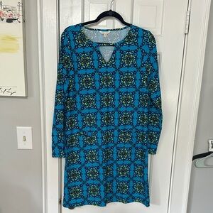 All for color size medium nylon blend sheath dress